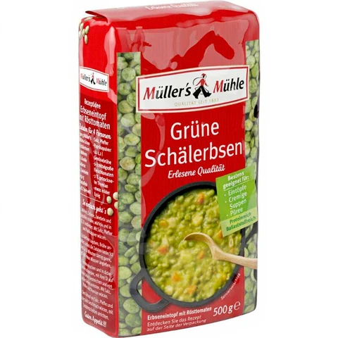 Müller’s Mühle Green Split Peas 500g