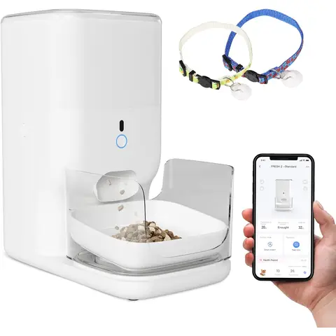  Catlink FRESH 2-F04 AI Smart Feeder, White, Customizable Portion Control, AI Monitoring, 4L Capacity, Keeps Food Fresh for 20 Days, Supports Offline Operation