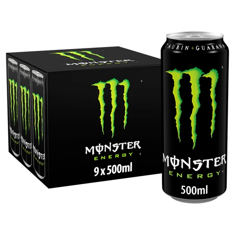 Monster Energy Drink Original Green 9 X 500ml