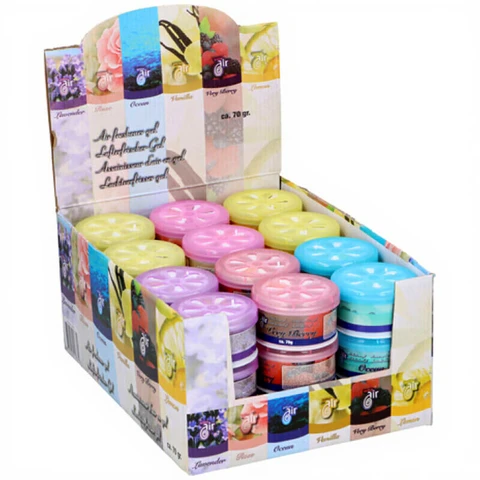 Désodorisant en gel - 70 g - 6 parfums, envoi aléatoire