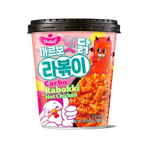 Delief Carbo Scharfer Hähnchengeschmack Rabokki 180g(Best Before2026-03-01)