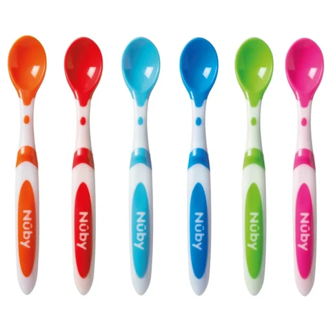 Nuby Baby Weaning Spoons 4+ Months 6 Pack