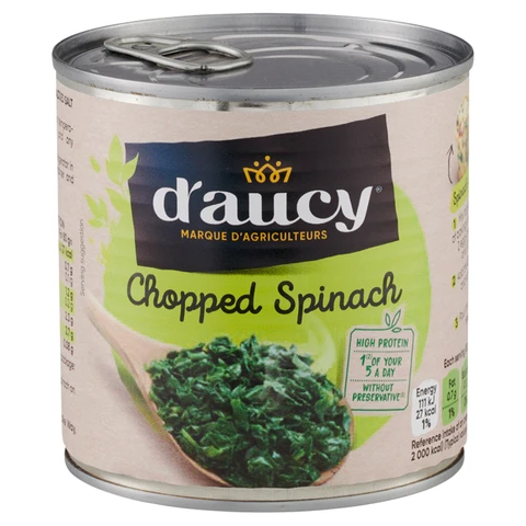 D'Aucy Chopped Spinach 395g