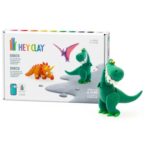 Hey Clay Air-Dry Clay Dinosaurs Modelling Set