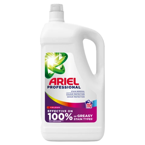 Ariel Professional Washing Liquid Laundry Detergent Colour 110 Washes, 4.95l