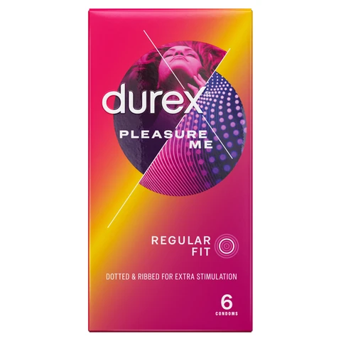 Durex Pleasure Me Regular Fit Condoms 6 Pack