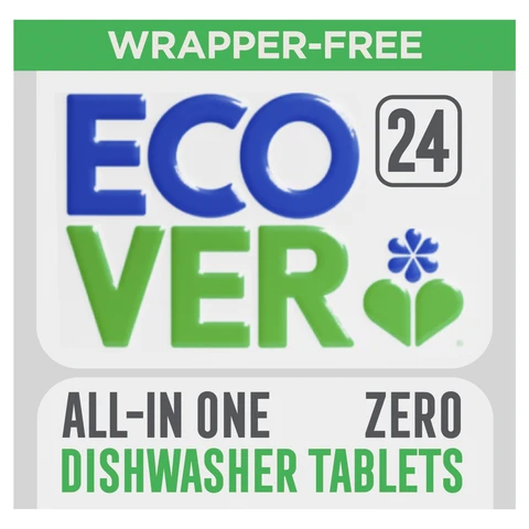 Ecover All in One Zero Wrapper-Free Dishwasher Tablets 24 Tabs
