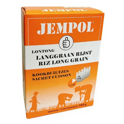 Kochbeutel Langkornreis (Lontong), 4x125g