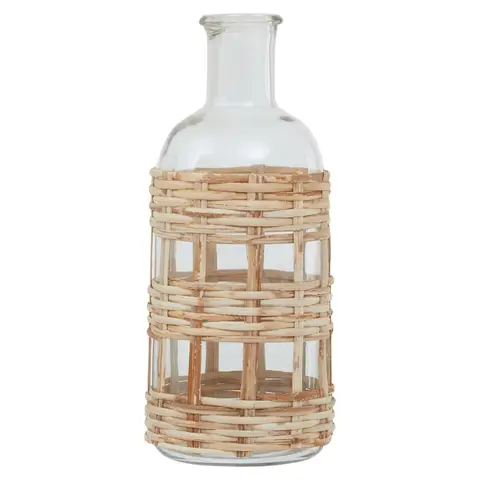 Interiors by Premier Vase Kuta Cane Natural Small