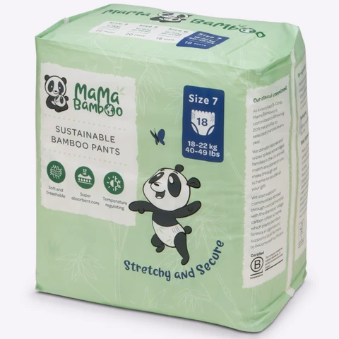 Mama Bamboo Nappy Pants Size 7 - 18 per pack