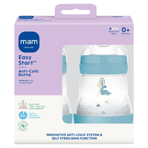 MAM Easy Start Anti-Colic Bottle 0+ Months 2 x 160ml
