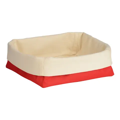 Essentials by Premier Red And Cream Large Bread Basket