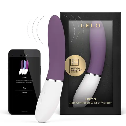 LELO LIV 3-Plum  App-Controlled  G-Spot Vibrator 230g