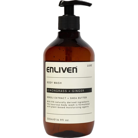 Enliven Luxe Lemongrass and Ginger Shower Gel 500ml