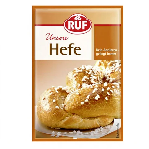 RUF Yeast without stirring sufficient for 500g flour, 10-pack (10 x 3 x 7 g)