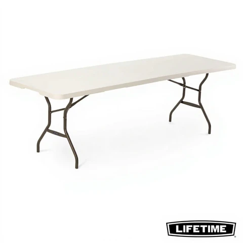 Lifetime Opvouwbare tafel - 8'x2,5' (244x76 cm), Witte graniet