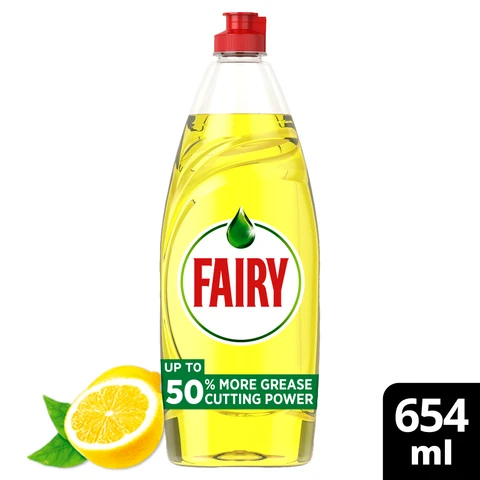 Fairy Lemon Washing Up Liquid 654ml
