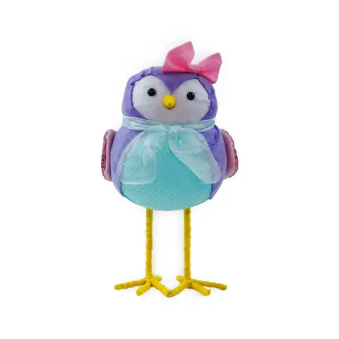 Standing Girl - Style Bird Figurine | Cute Bow Décor