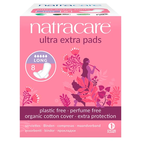 Natracare Long Ultra Extra 8 Pads