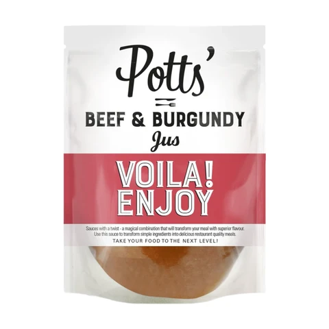 Potts Beef Jus With Red Wine 250g