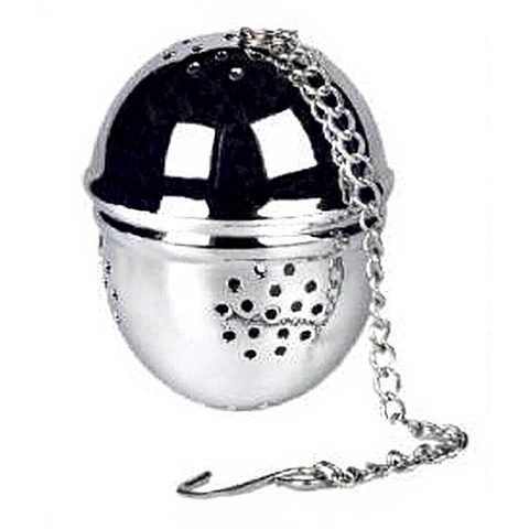 Tee-Ei, Teesieb, Teefilter in runder Form, Teesieb für losen Tee - 4 cm - Edelstahl
