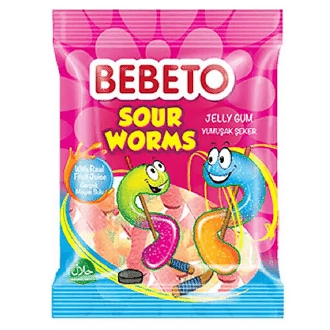 Bebeto J Saure Würmer 80g