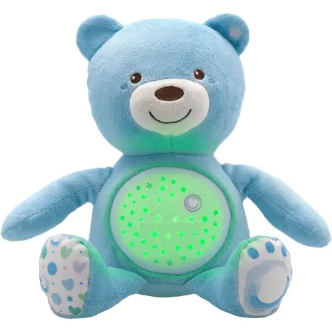 Chicco First Dreams Teddy Bear with Night Light 0+ Months Blue