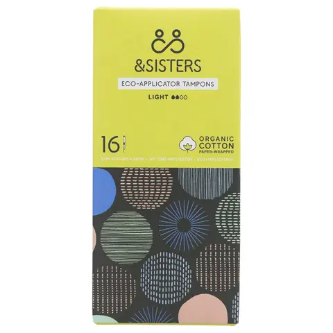&sisters By Mooncup Eco Applicator Tampons Light 16 Pieces