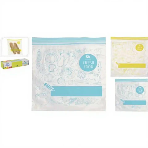 Excellent Houseware Gefrier-/Kühltasche, Lebensmittelbeutel, Ziplock-Beutel Set, Snackbeutel, Netzbeutel 10-teilig
