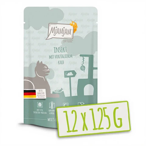 MjAMjAM - Quetschie - Insect with exquisite veal 125g*12