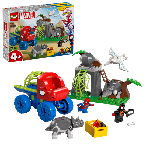 LEGO Marvel 11199 Spidey And His Amazing Friends Team Spidey Dino Crawler Rescue Set