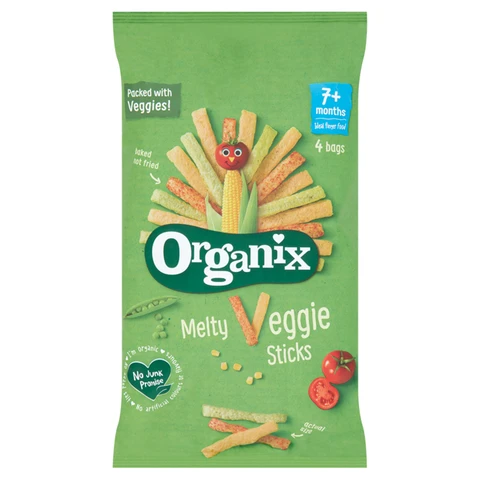 Organix Melty Veggie Sticks 7+Months 4 x15g