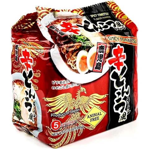 Higashimaru Spicy Tonkotsu-style Ramen 5 Servings 390g