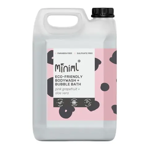 Miniml Bodywash & Bubble Bath Pink Grapefruit & Aloe Vera 5L