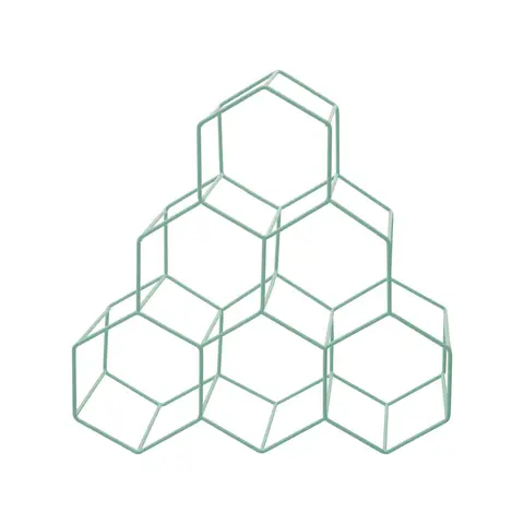 Maison by Premier 6 Bottles Green Finish Wine Rack