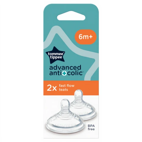 Tommee Tippee Fast Flow Advanced Anti-Colic 6+ Months 2 Pack