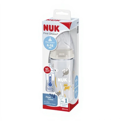 NUK First Choice+ Baby Bottle with Temperature Control (6-18 Months) 300 ml