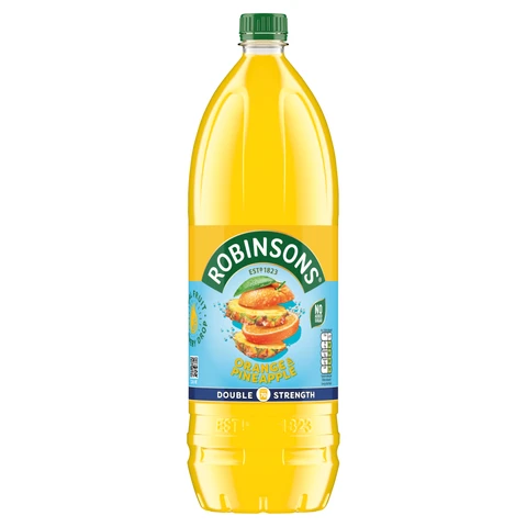 Robinsons No Added Sugar Squash Double Strength Orange & Pineapple 1.75L