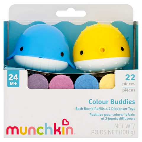 Munchkin Colour Buddies Bath Set 24+ Months 22 Pack 100g