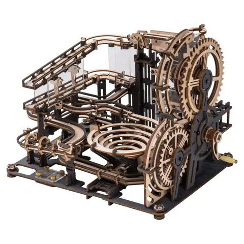 Robotime ROKR Marble Night City 3D Wooden Puzzle Building Toys 32.5 x 21.4 x22.8 cm 1PC