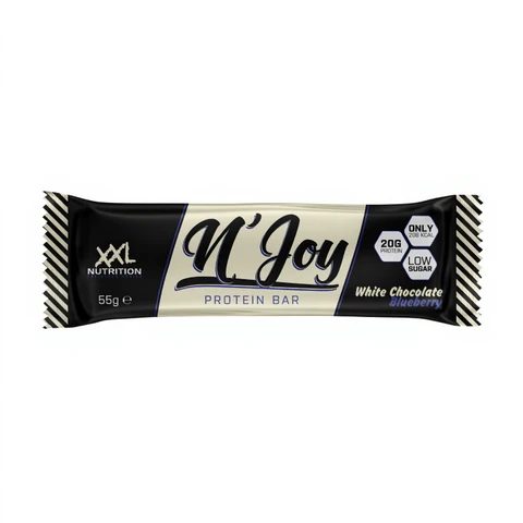 XXL Nutrition N'Joy Eiwitreep Witte Chocolade Bosbes 55 g