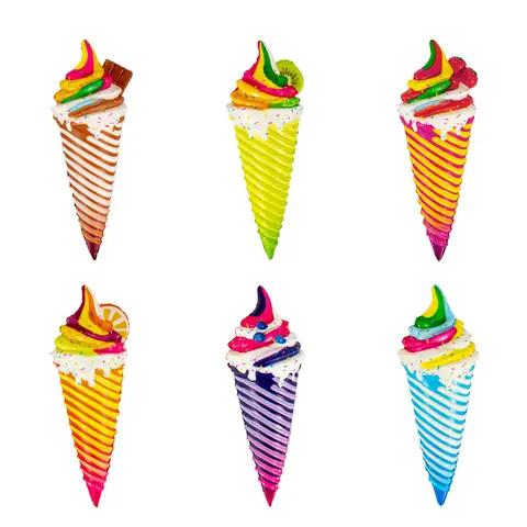 Krazy Ice Cream Cone Stress Relief Toy - Slow-Rebound Squeaker, 8-Inch