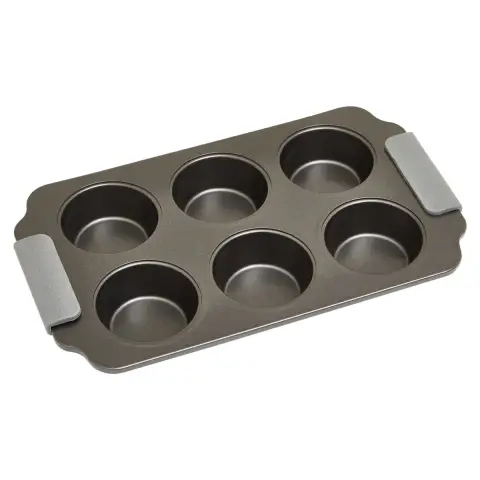 Maison by Premier Grey Six Cup Muffin Tray.