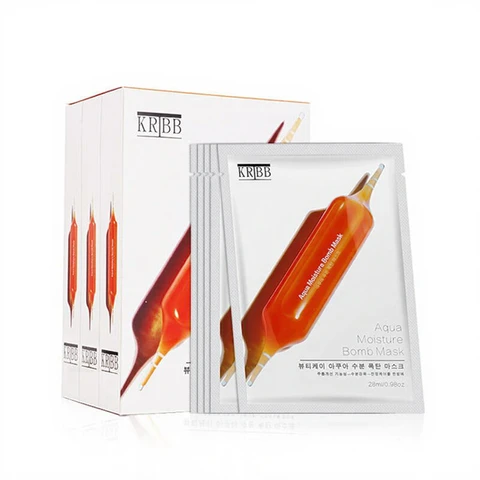 KRIBB Aqua Moisture Bomb Masque à l’orange sanguine - Boîte de 10