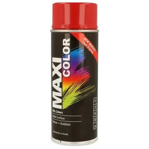 Maxicolor Gen Red Gloss Spray Paint 400ml