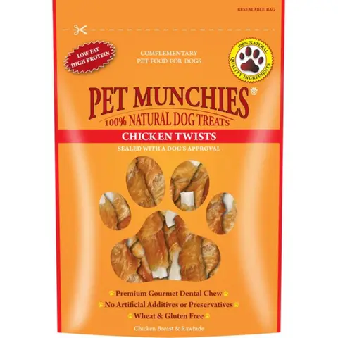 Pet Munchies Chicken Twists 80g