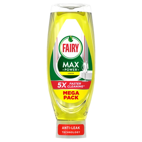 Fairy Max Power Washing Up Liquid Lemon 730ml