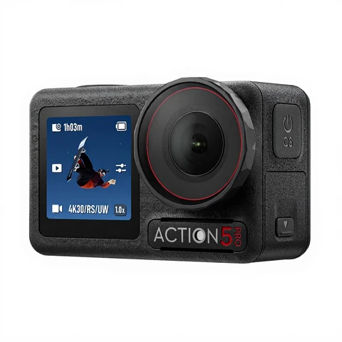 DJI Osmo Action 5 Pro Adventure Bundle, 4K Action Camera with 1/1.3" Sensor, 12H Extended Battery Life with 3 Batt., Stabilization, Dual Touch OLED Screen, Mini Action Camera for Travel, Vlog