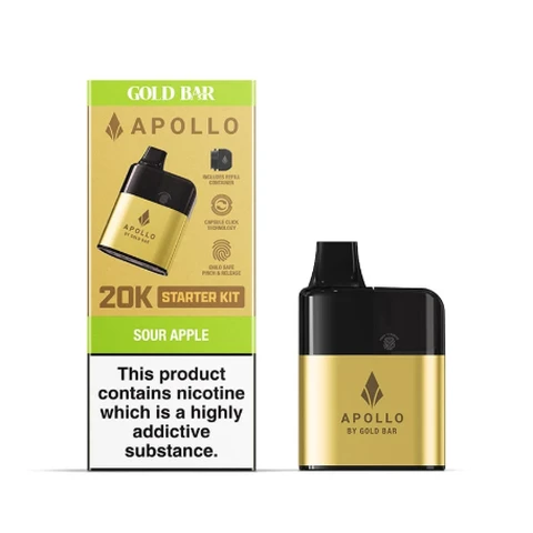 Gold Bar Apollo Prefilled Pod Kit / 20mg Sour Apple