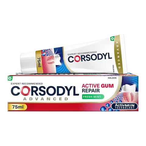 Corsodyl Active Gum Repair Fresh Mint Toothpaste 75ml